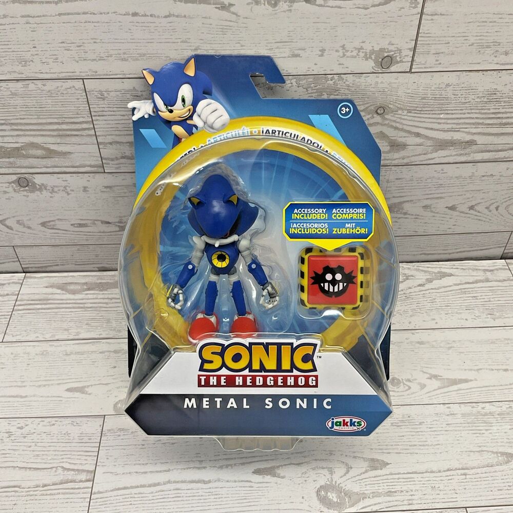 2024 JAKKS Pacific Sonic The Hedgehog Figure: METAL SONIC (w/ Trap Spring)